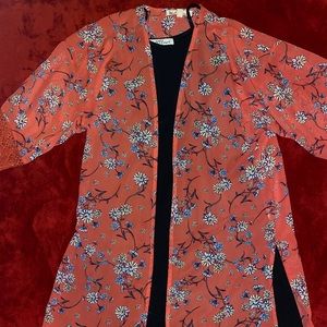 BLACK HALTER DRESS WITH FLOWER CARDIGAN🤍